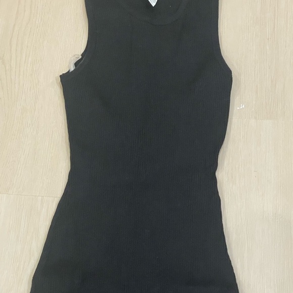 Charlotte Russe Black Ribbed Sleeveless Midi Dress | Size XL - Picture 2 of 3